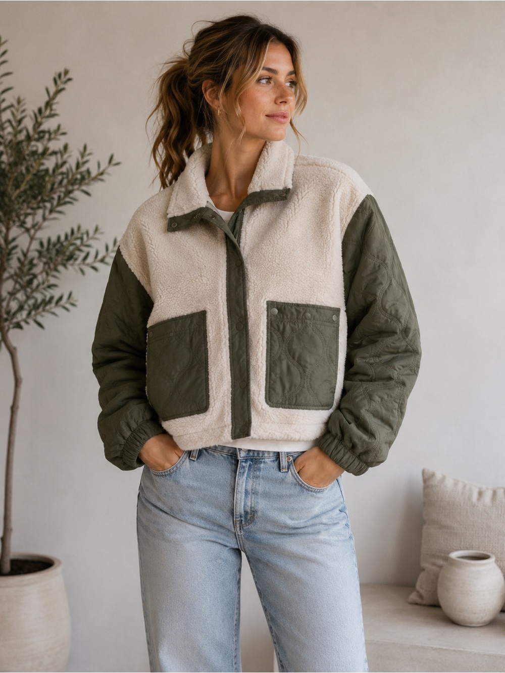 Thread & Supply Sherpa Quilt Jacket.